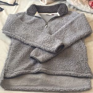 Grey Sherpa Quarter Zip